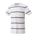 Yonex Sport T-shirt Crew Neck Small Stripes 2023 white/purple Men